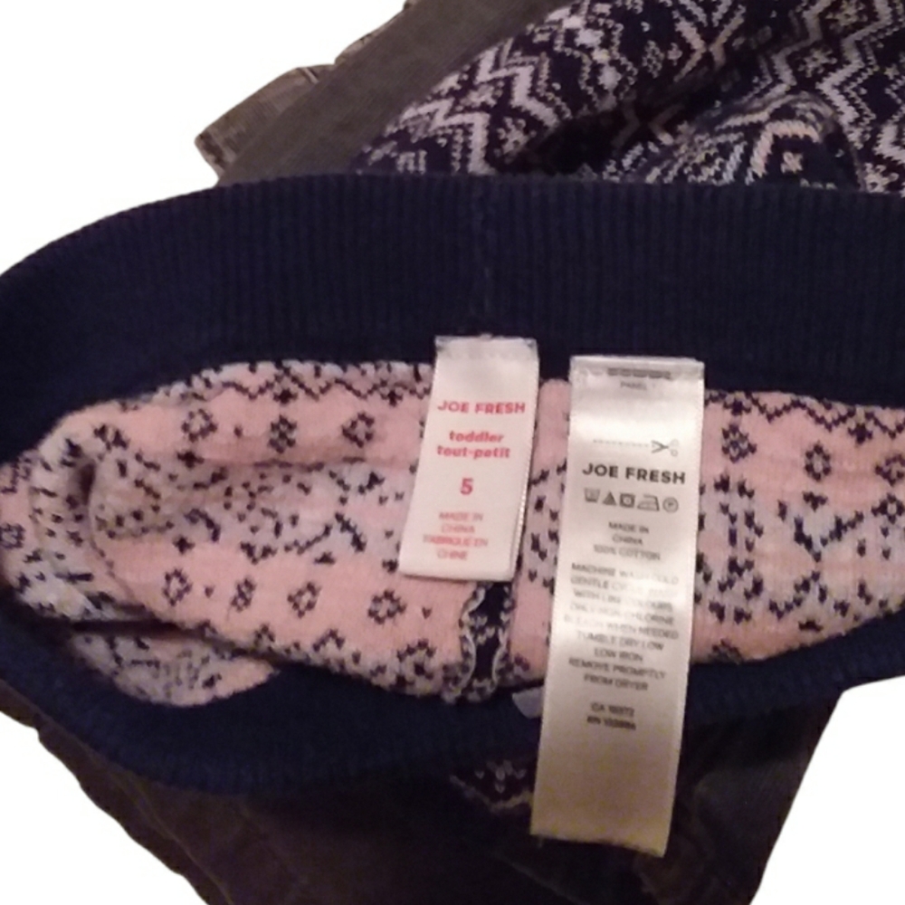 JOE FRESH Girls Faire Isle Leggings - Picture 3 of 4